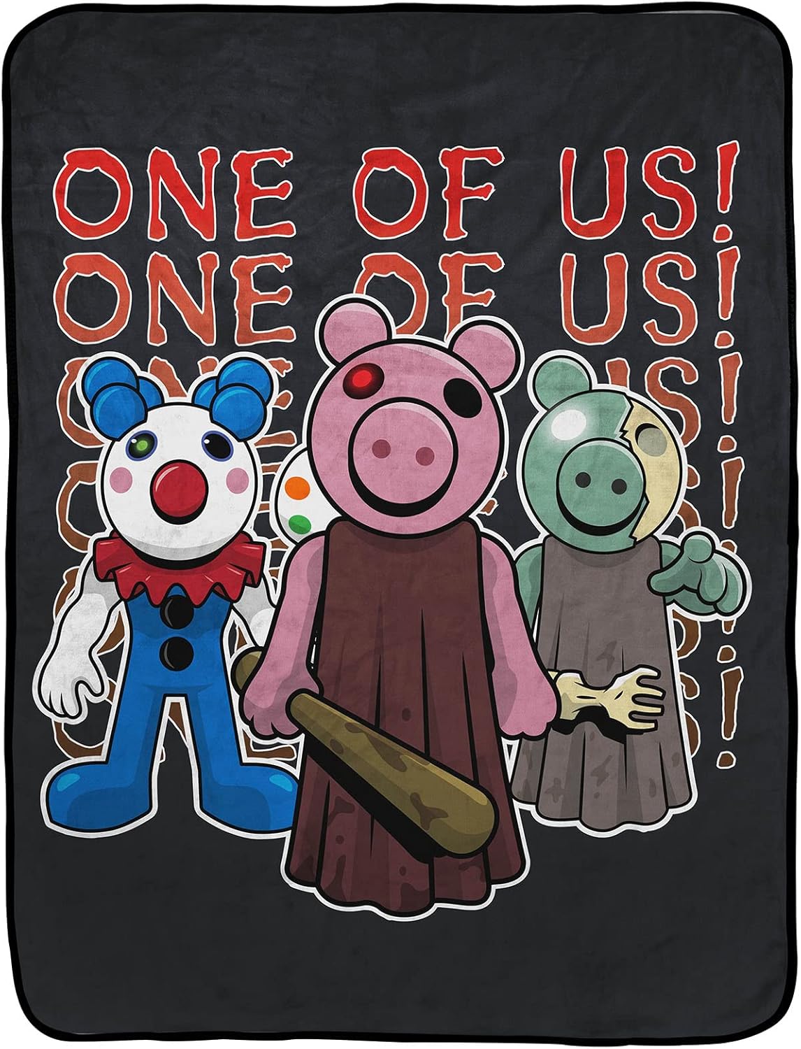 Jay Franco Piggy One of Us Throw Blanket - Measures 46 x 60 inches, Kids Bedding - Fade Resistant Super Soft Fleece