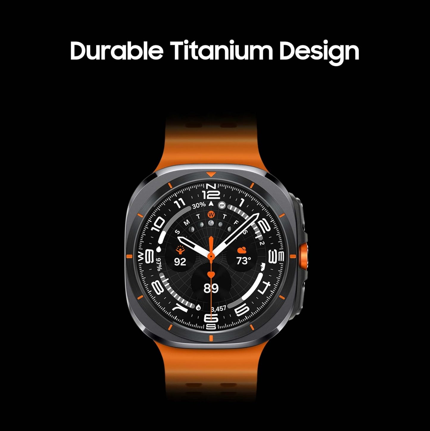 SAMSUNG Galaxy Watch Ultra 47mm LTE AI Smartwatch + Free Band, Energy Score, Heart Rate Tracking, Sleep Monitor, Fitness Tracker, GPS, 2024, Titanium Silver [US Version, 1Yr Manufacturer Warranty]