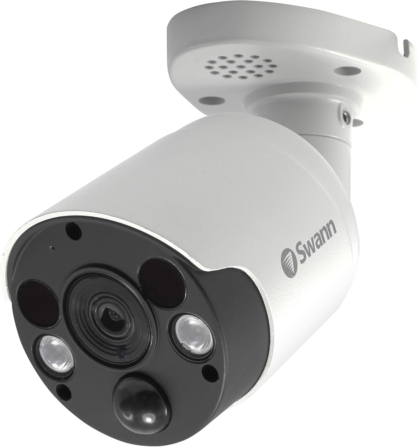 Swann Home Security Camera, POE Cat5e NVR 4K HD Video, Indoor or Outdoor Wired Surveillance CCTV, Color Night Vision, Heat Motion Detection, LED Lights, Metal Housing, Face Recognition, 2-Way Talk