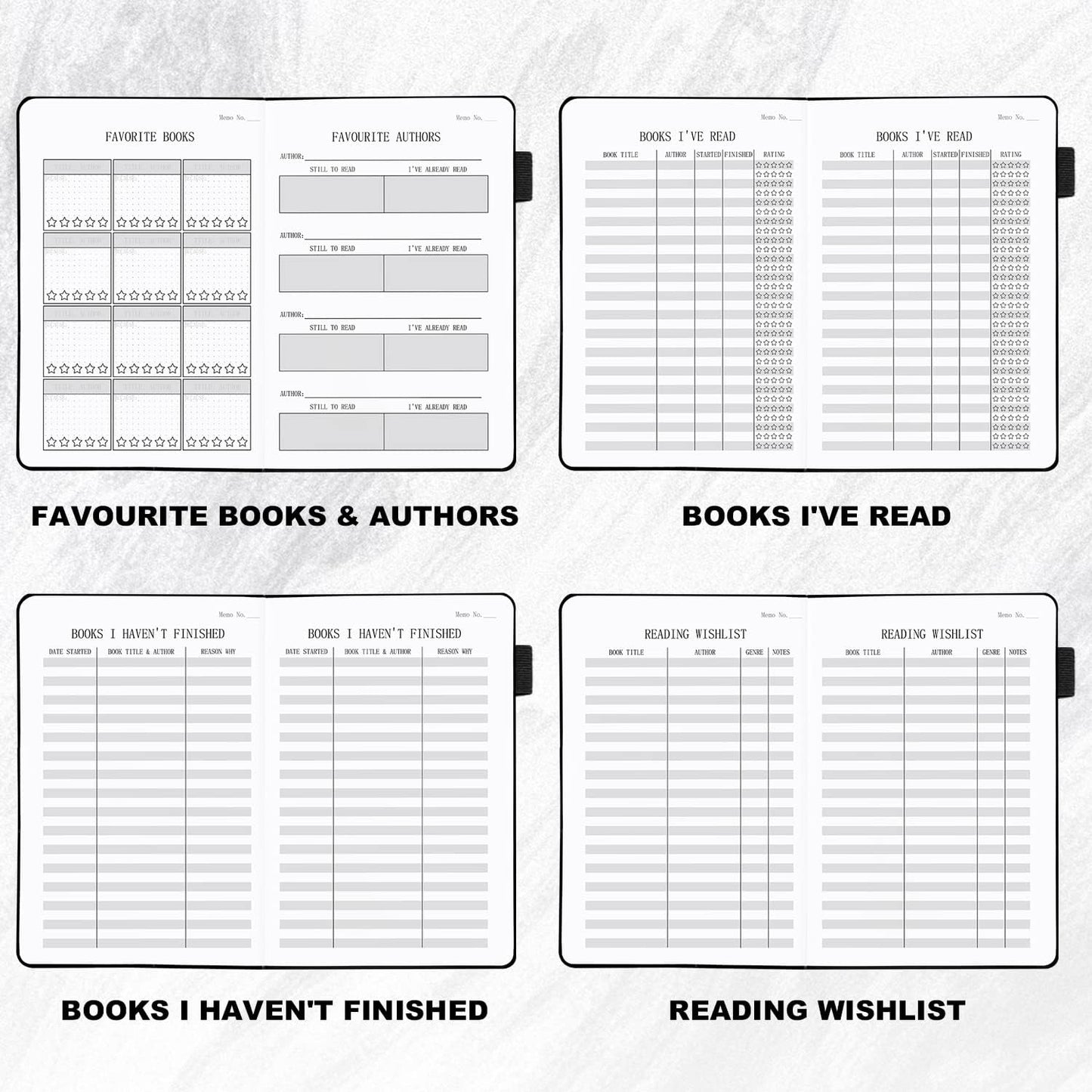 Reading Journal with 104 Book Reviews, Book Journal for Books Lovers & Readers - Review and Track Your Reading Progress, Reading Log Notebook Gift, A5, Blue