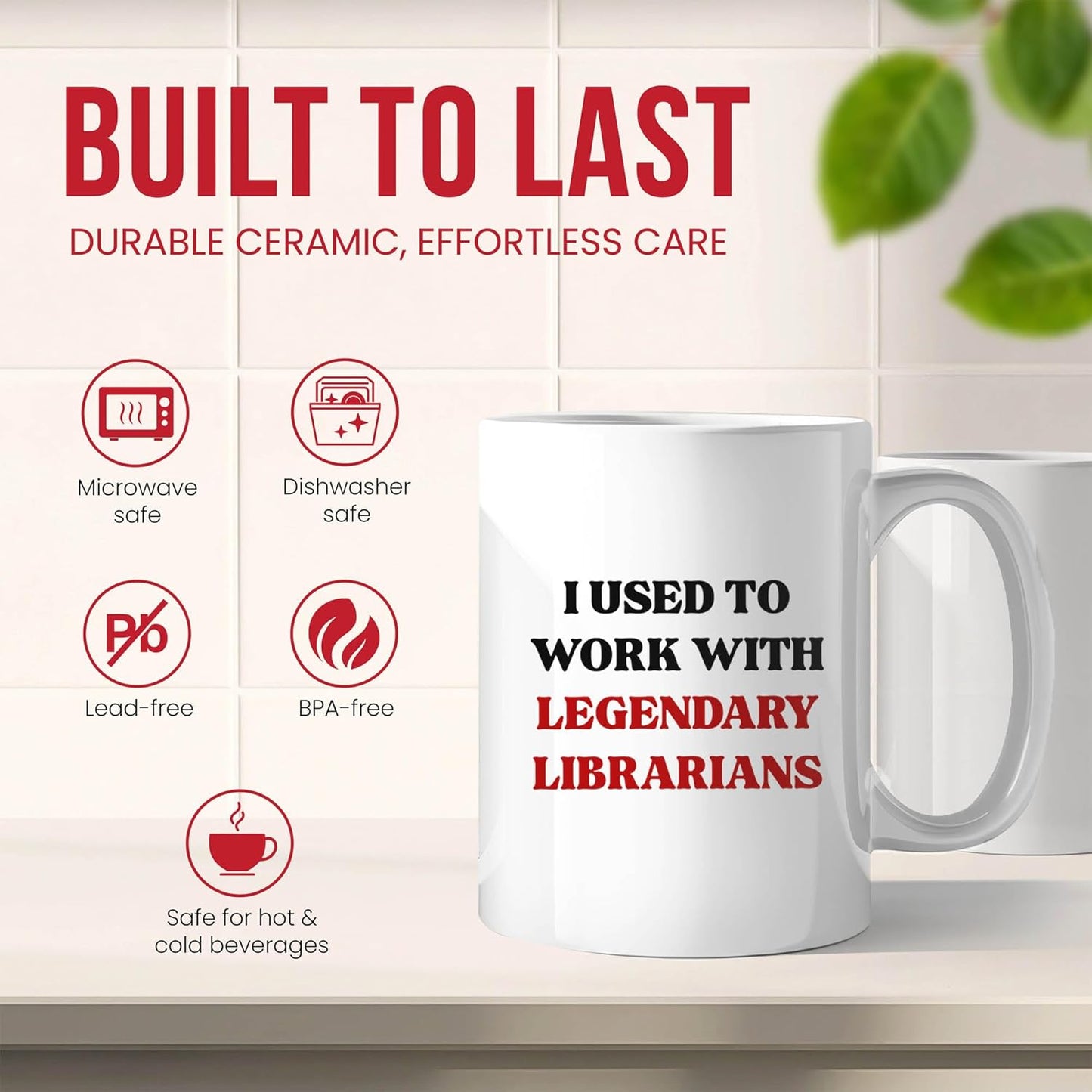 Retired Librarian Mug - Book Lover Coffee Cup - Reading Advocate Funny Gift From Students - Library Tea Mugs - Literary Cups - 11 Oz Ceramic Gifts For Bibliophiles, Birthday, Him, Her, Christmas