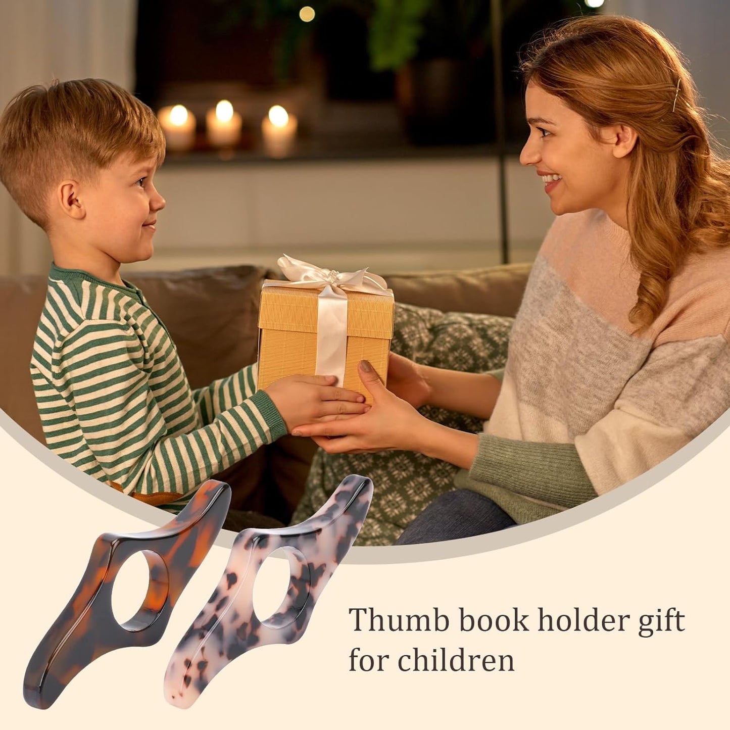 Book Page Holder,Handmade Thumb Book Page Holder Resin Book Holders for Reading Hands Free Book Opener Holder Book Accessories Gifts for Readers, Reading Gifts for Bookworm Book Lovers Literary