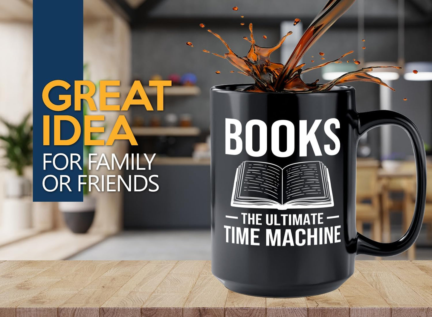 Book Lover Coffee Mug 15oz Black -Books The Ultimate - Bookworm Literature Library Book Lover Reader Booked Editor Intellectual Studious