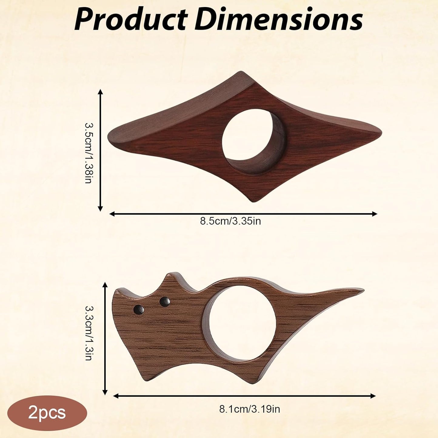 2pc Wooden Book Page Holder, Thumb Book Page Holder, Cat-Shaped Book Holder with Walnut Page Press, Lightweight Design for Reading Comfort