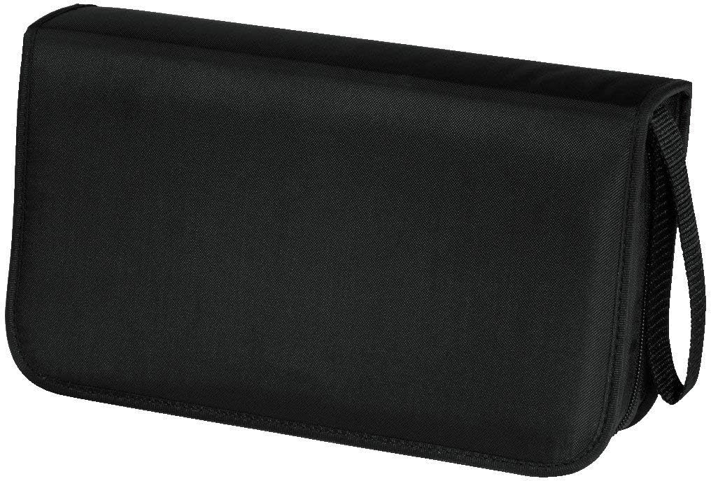 Hama CD wallet for storing 80 CDs/DVDs/Blu-rays, black,00033832