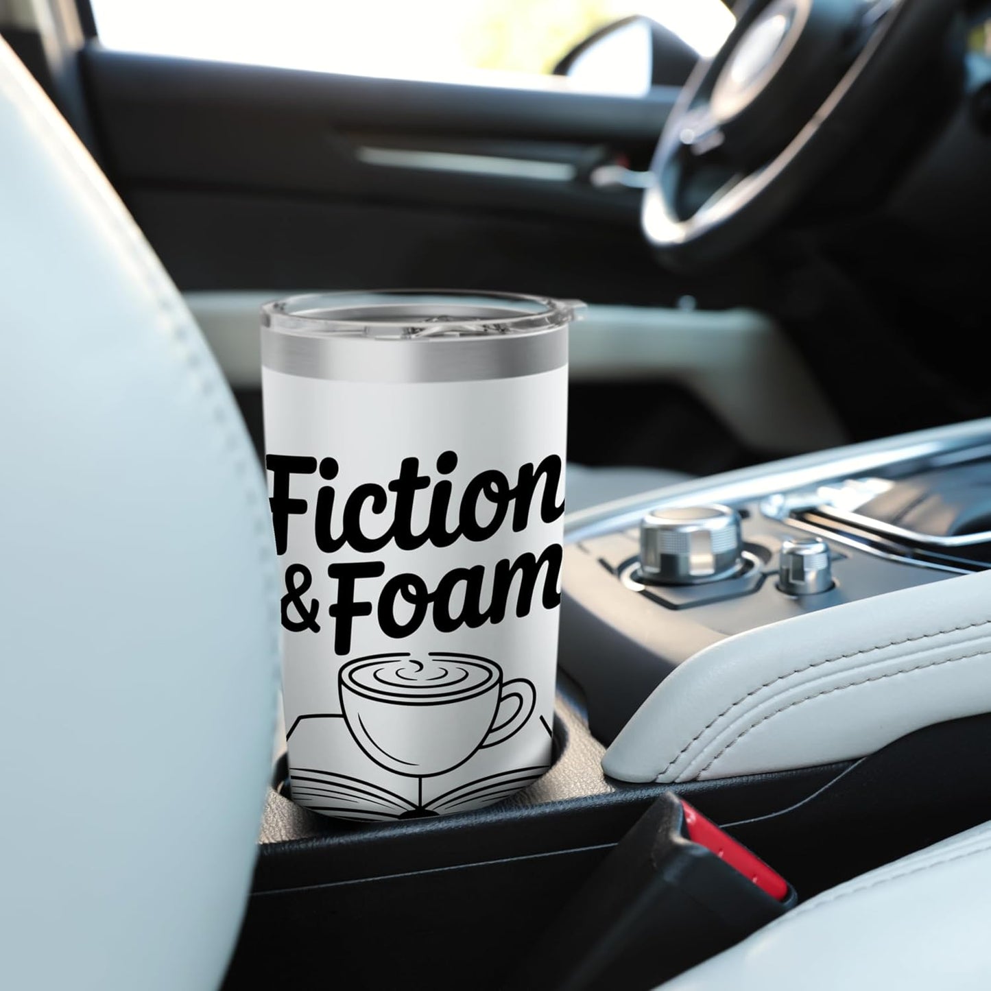 Fiction And Foam Coffee Mug Book Lovers Stainless Steel Insulated Tumbler