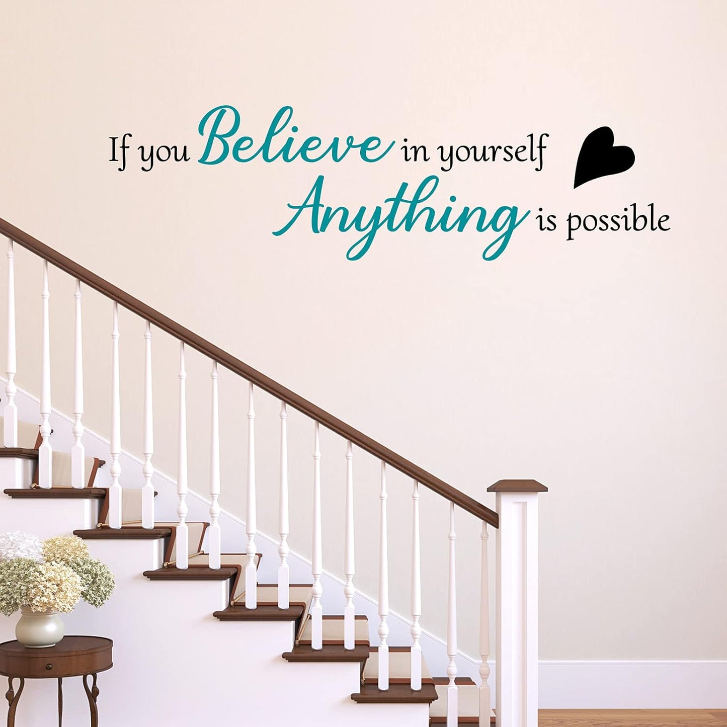 3 Sheets Vinyl Wall Quotes Stickers,Inspirational Saying Wall Decals Ability Motivation Attitude Quotes Stickers for Home Office School Classroom Teen Dorm Room