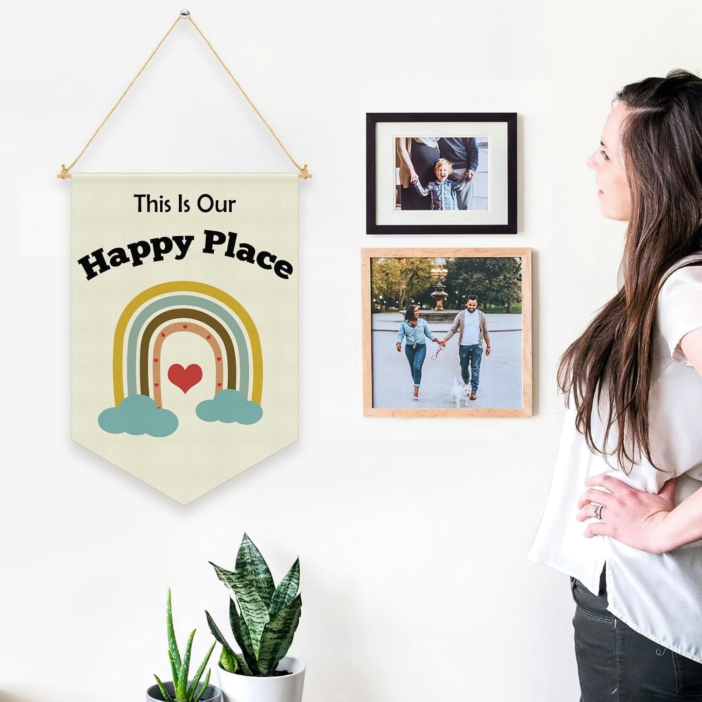 Nursery Kids Playroom Decor Hanging Linen Banner Inspirational Quotes Wall Signs for Bedroom Kid Room Hanging Pennant Flag Banner for Classroom Reading Corner Library Playroom Nursery Wall Decor