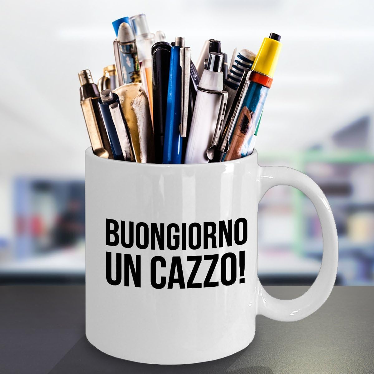 Mug Buongiorno Buongiorno un Cazzo! - Funny 11 oz Coffee Gift