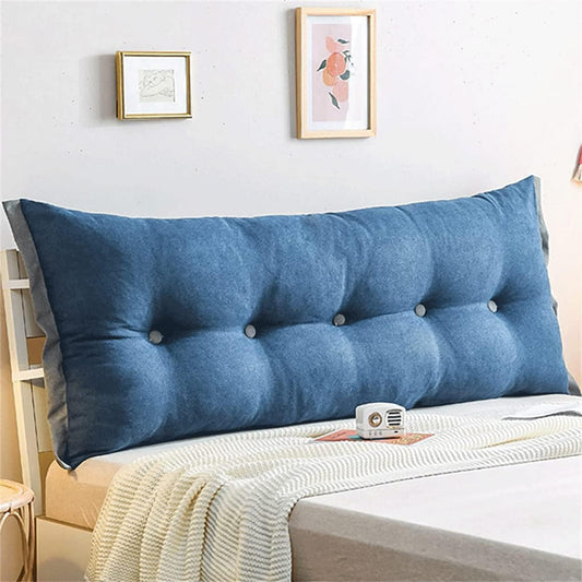 Triangular Positioning Heighten Support Reading Cushion Never Collapse Cushions for Sofa Bed Headboard Upholstered with Removable Cover(Size:39x25.6/100x65cm,Color:C)