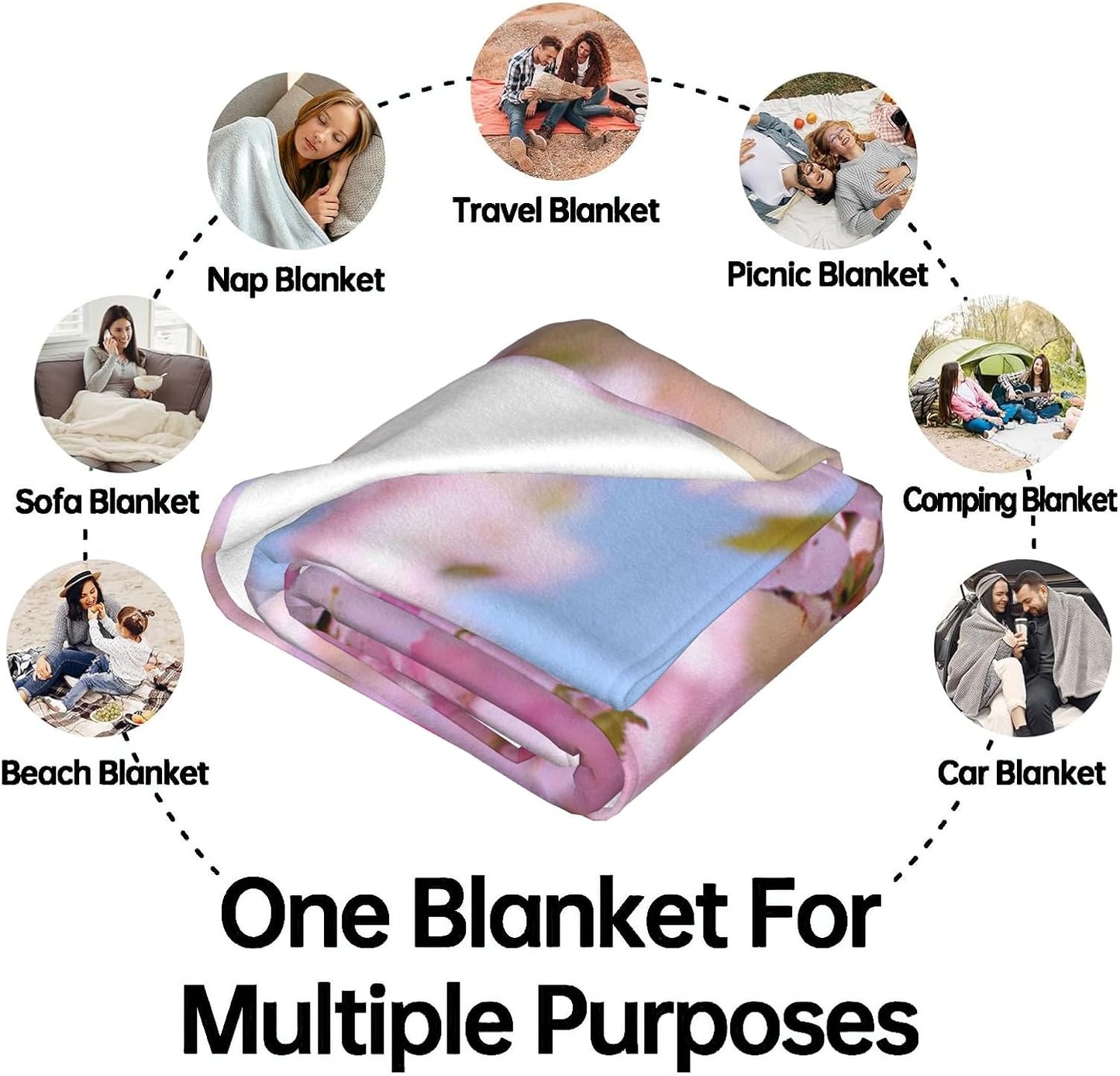 Purple Mushroom Vintage Flannel Blanket - Butterfly Whimsical Retro Throw,Whimsical Gifts for Women, Ultra Soft & Warm,Lightweight, for Couch Bedroom Living Room Decor & Farmhouse 40x50in