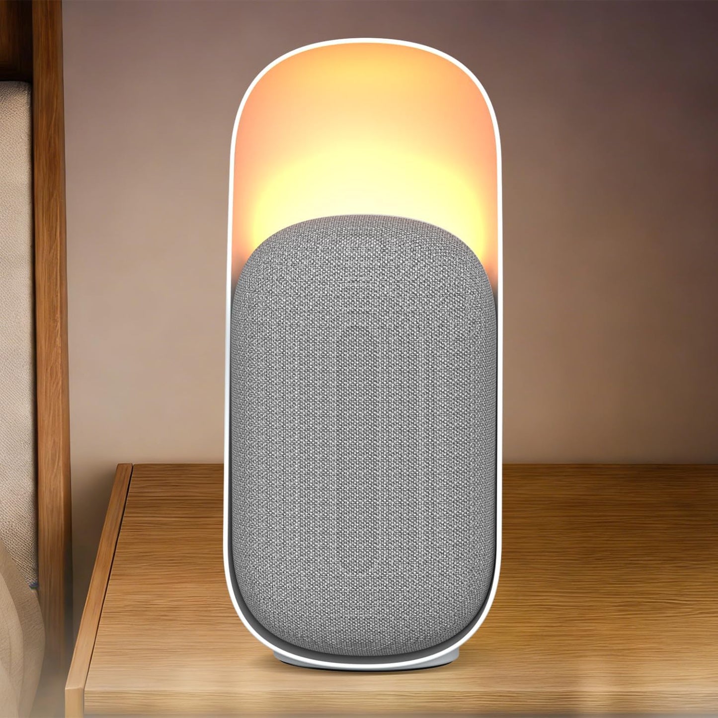 Sound Machine with Night Light&BT Speaker White Noise Machine,6 Soothing Sounds,Compact and Easy to Place on a nightstand or Desk,Convenient Timer Options,for Baby Kids Adult & Home Office Travel