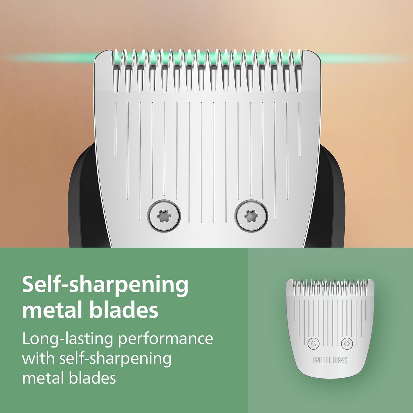 Norelco Philips All-in-One 9000 Series 25-Piece Trimmer - Electric Shaver and Clipper for Face, Beard, Head & Body, Self-Sharpening Full Metal Blades, 27 Length Settings (0.5-20 mm), MG9580/40