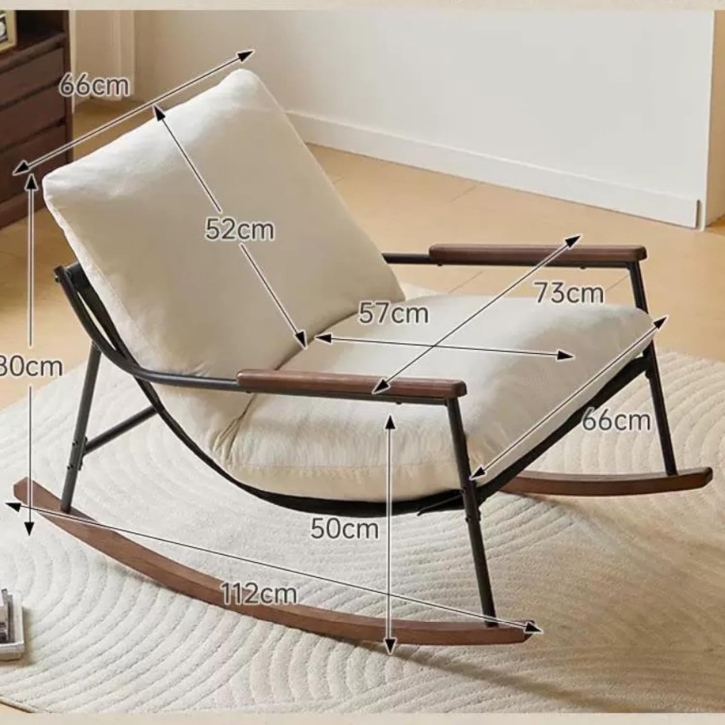 Comfy Lounge Chair for Adults - Stylish Living Room Reading Chair, Perfect for Indoor Use in Bedrooms & Balconies, Ergonomic Design for Ultimate Relaxation.
