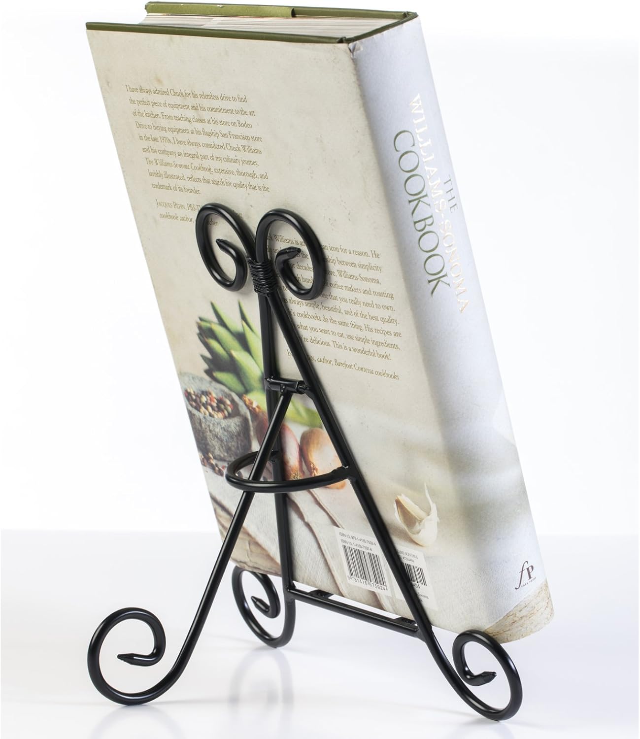 HUJI Sturdy Iron Display Stand Holder for Home Kitchen Decoration Platters, Pictures, Frames and Books. (1, 9")