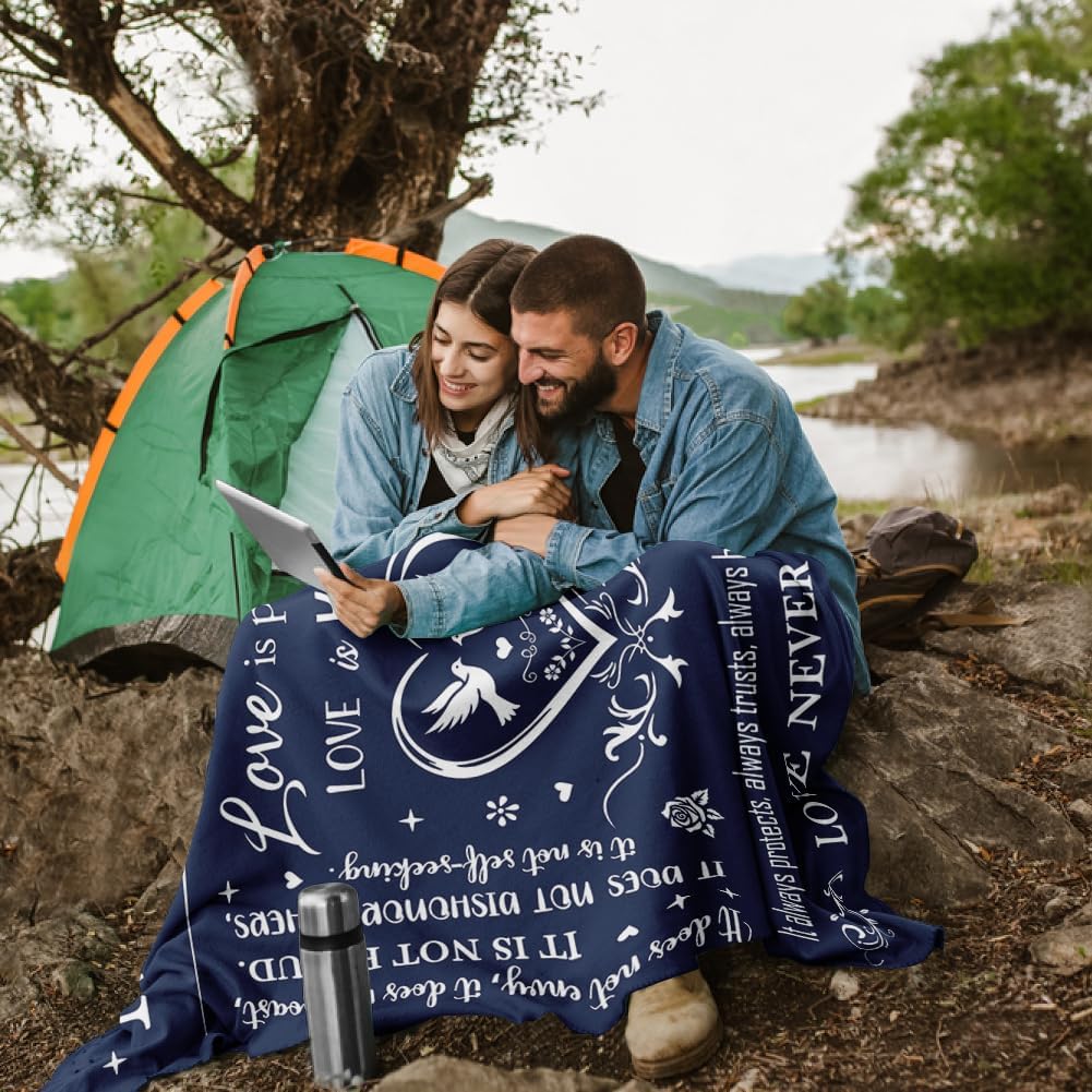 Wedding Gifts for Couples 2025, Bridal Shower Gifts for Bride to Be, Anniversary/Wedding Registry/Marriage Gifts for Newlyweds Couple Bride Groom Husband Wife, Mr and Mrs Blanket 50"X60"