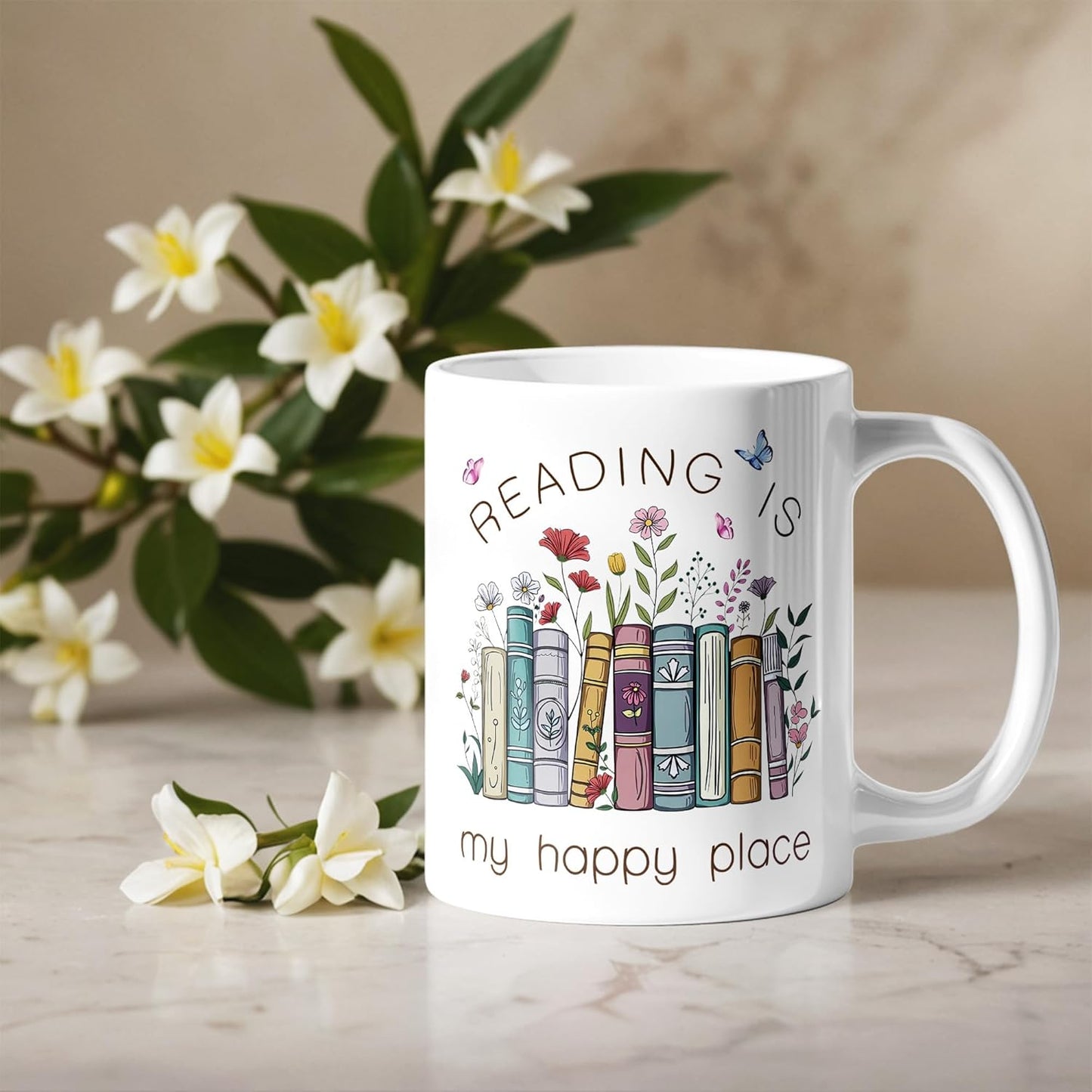 Book Lovers Gifts Mug 11oz - Reading/Bookworm/Book Club/Librarian Gifts for Women - Bookish/Library Decor - Gift for Writers/Teacher/Readers Cup