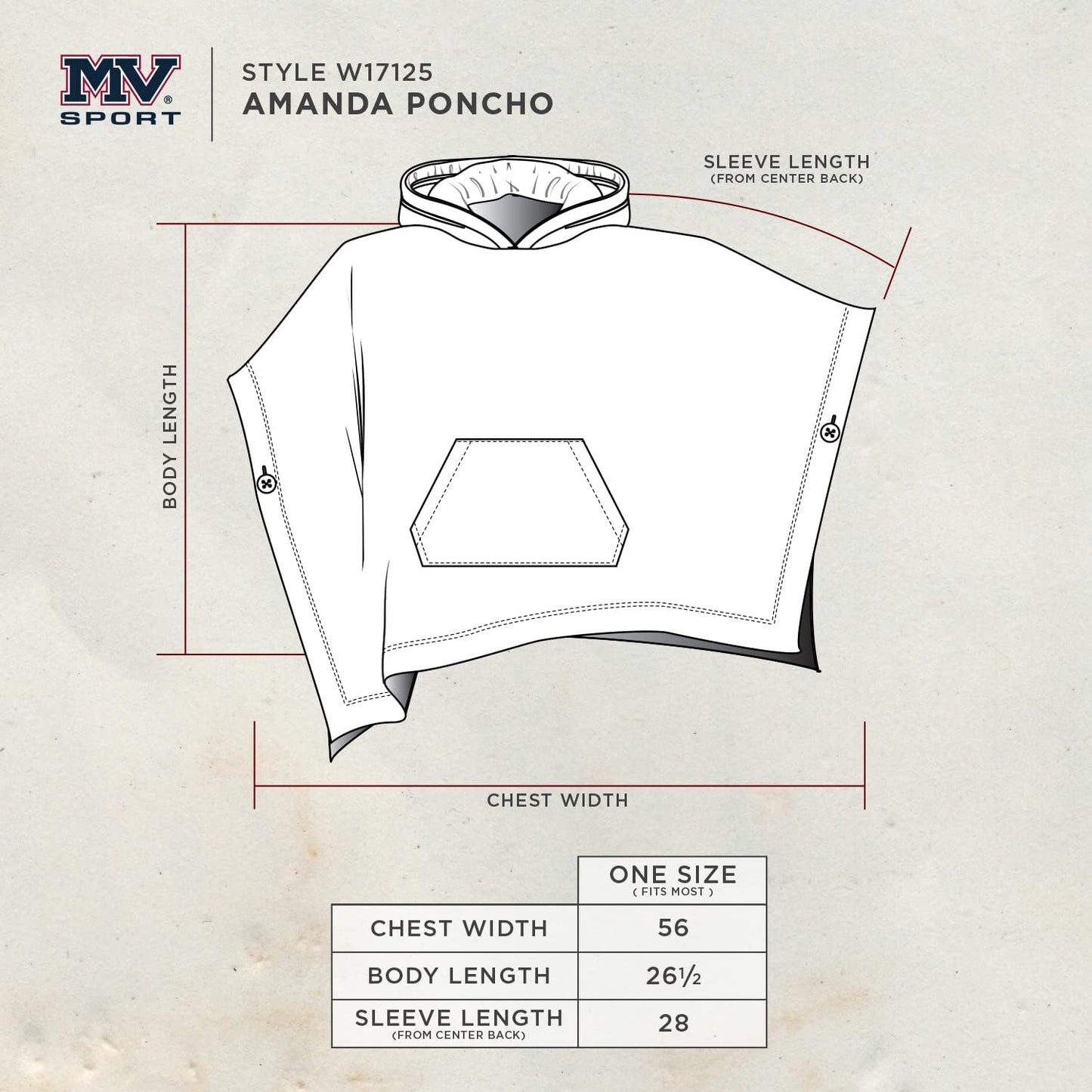 MV Sport Women's Sweatshirt Blanket Poncho Hoodie/Cozy Fleece Pullover Ponchos/Warm Hooded Cape for Women