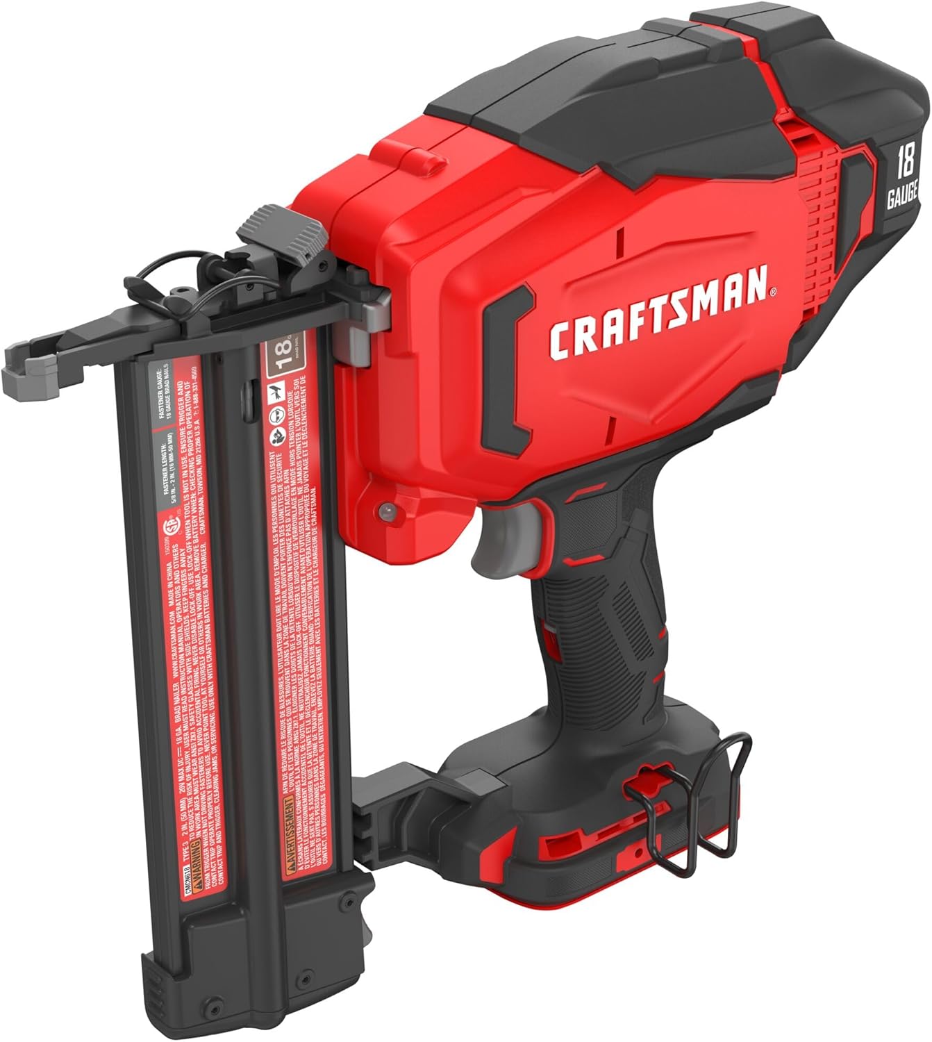CRAFTSMAN V20 Brad Nailer, 18GA, Cordless, Bare Tool Only (CMCN618B)