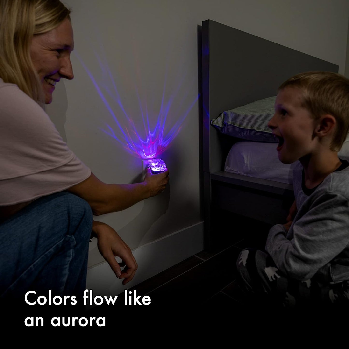 Projectables Space Nebula LED Night Light Projector, Color Changing Plug-In, Dusk-to-Dawn Sensor, Galaxy Projector Space Ideal for Children's Bedroom, Bathroom, Playroom 12355