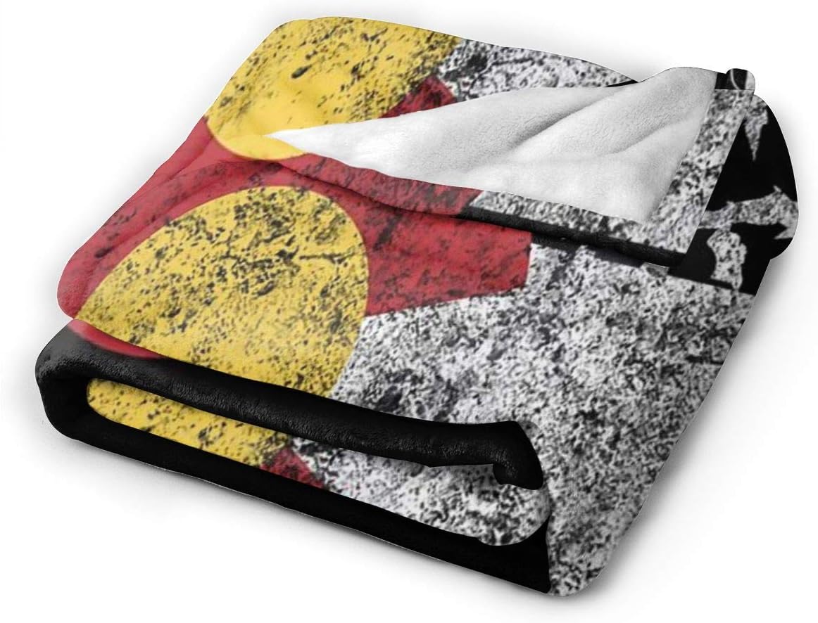 Colorado Blanket Colorado Gifts for Patriotic Men Women Soft Throws Flag Flannel Fuzzy Lap Throw Blanket Indoor Outdoor Travel Durable Birthday Gifts Bedroom Room Decor -50''x60''