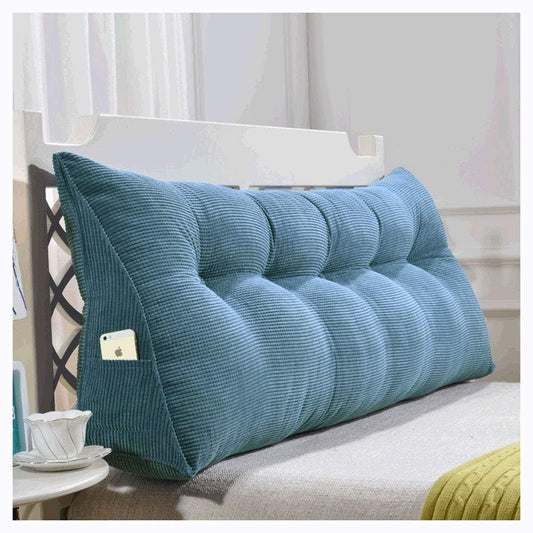 LQ Headboard Bedside Cushion Back Reading Backrest Cushion Sofa Soft Double Bed Waist Pad Pillow (Color : I Size : 135cm-4 Buckle)