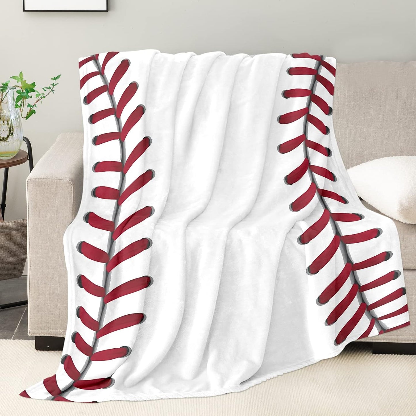 Baseball Blanket for Boys Adults, Baseball Gifts for Boys 8-12 Lovers, Kids Toddlers Teens Sport Baseballs Throw Blanket - 60x80 Inch