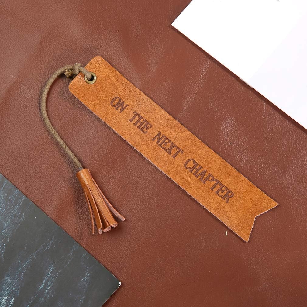 Fell Asleep Here Wedding Reader Leather Bookmark Wedding Party Gift Engraved Wedding Gift Hand Lettered Bookmark Gift for Book Lovers Bookish Gift (Fell Asleep here)