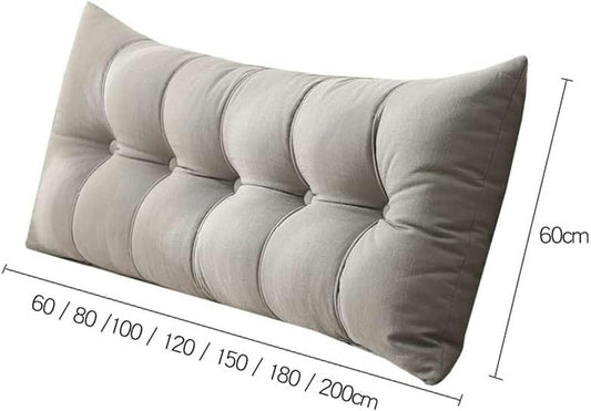 Headboard Pillow Bedside Cushion Reading Pillow Bolster Backrest Positioning Support Pillow for Sofa Bed with Removable Cover Bedside Cushion Reading Wedge Pillow headboard-1
