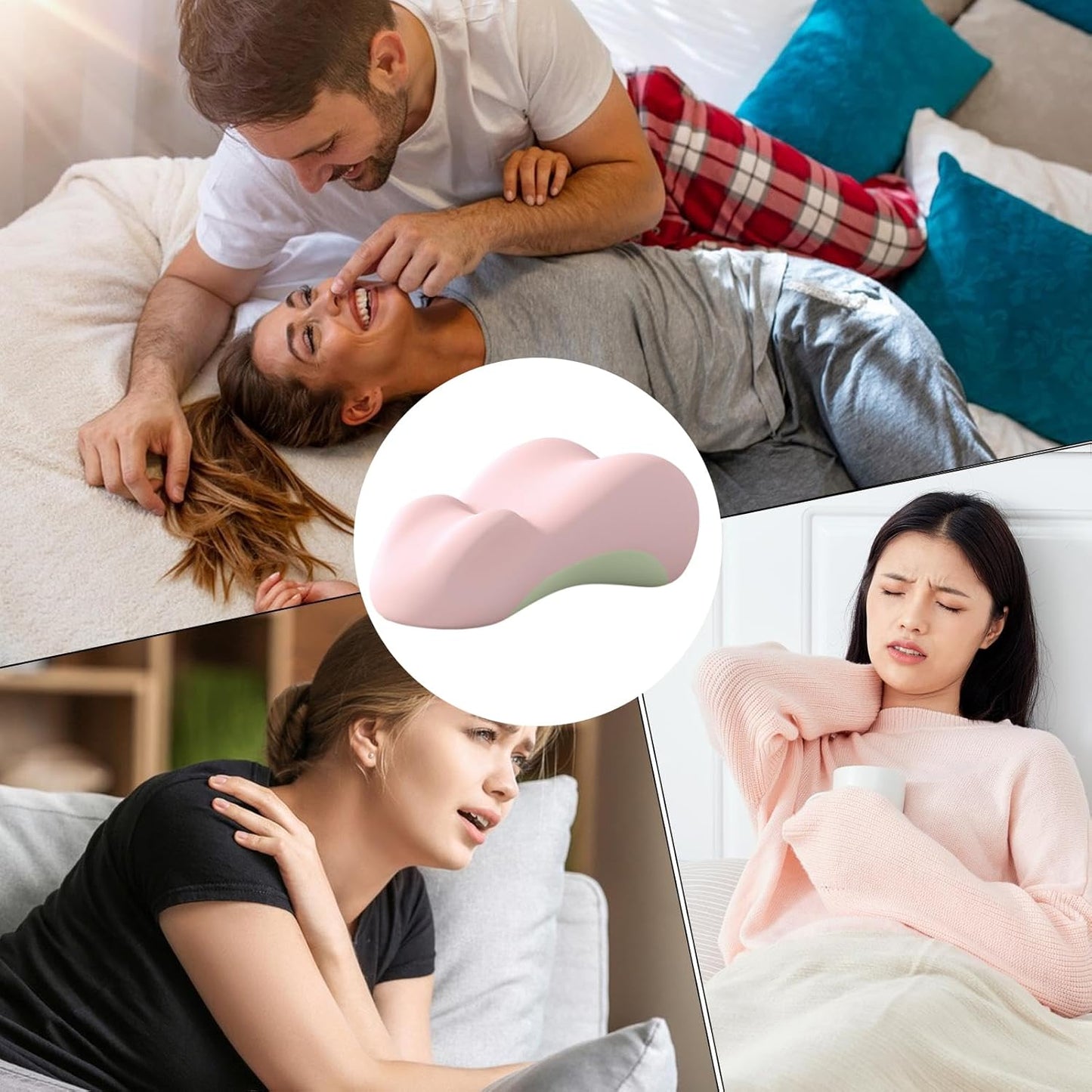 Couples Pillow | Soft Foam Ergonomic Back Rest | Lumbar Support Intimacy Butt Pillow,for Reading Sleeping Watching TV Sitting Lying Couch Bed Furniture Home Bedroom