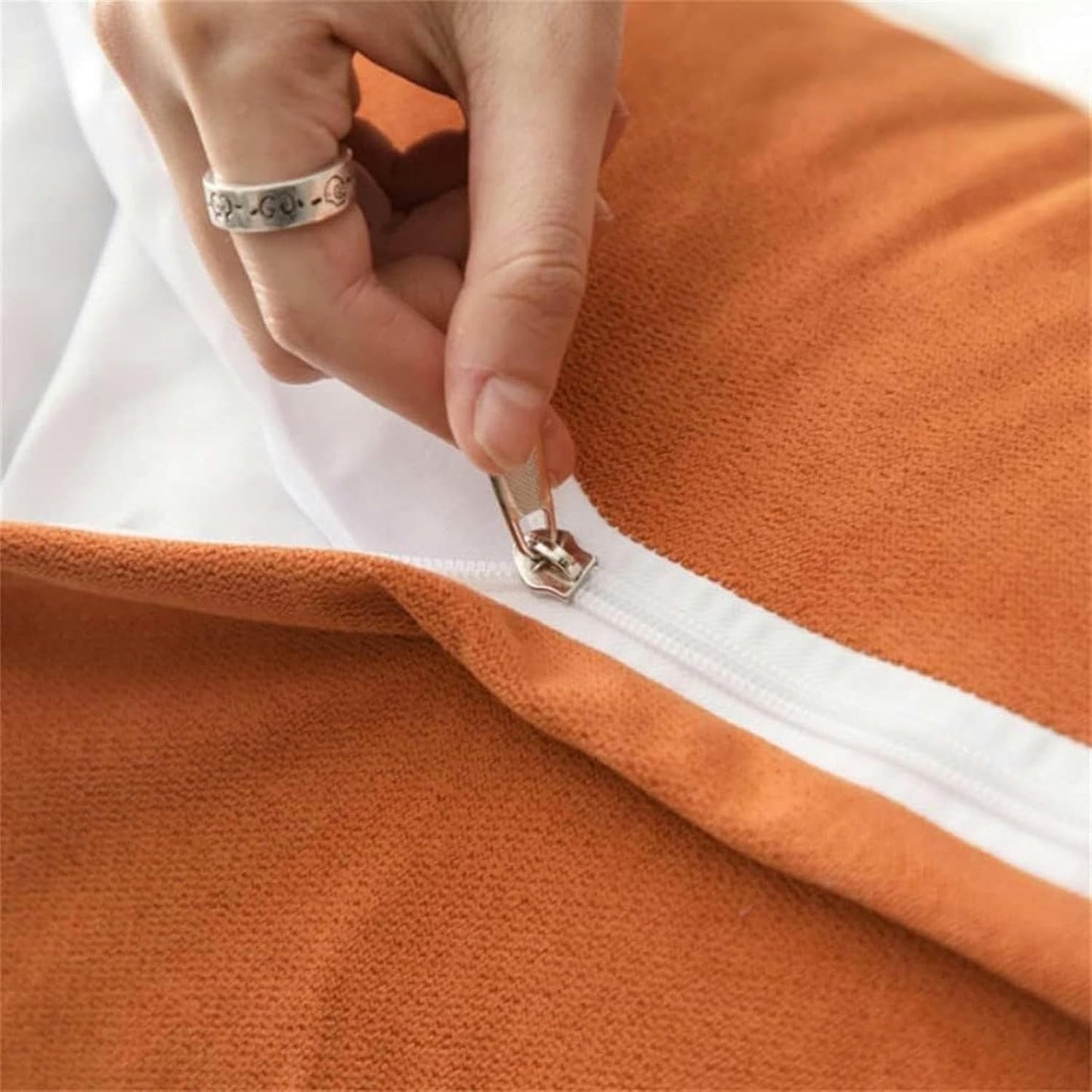 Headboard Cushion, Large Back Cushion Double Tatami Pillow Solid Color Reading Wedge Pillow Sofa Bed Upholstered Cushions Bed Rest Pillows(Orange,100 * 50 * 20cm)
