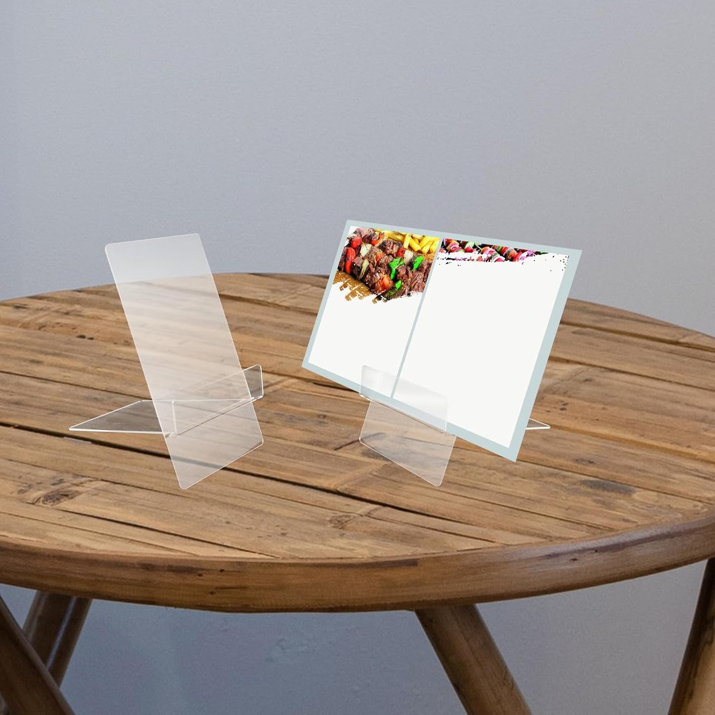 Adjustable Acrylic Recipe Stand Cookbook Holder Kitchen Counter Decor Recipe Book Display Rack for Cooking and Reading
