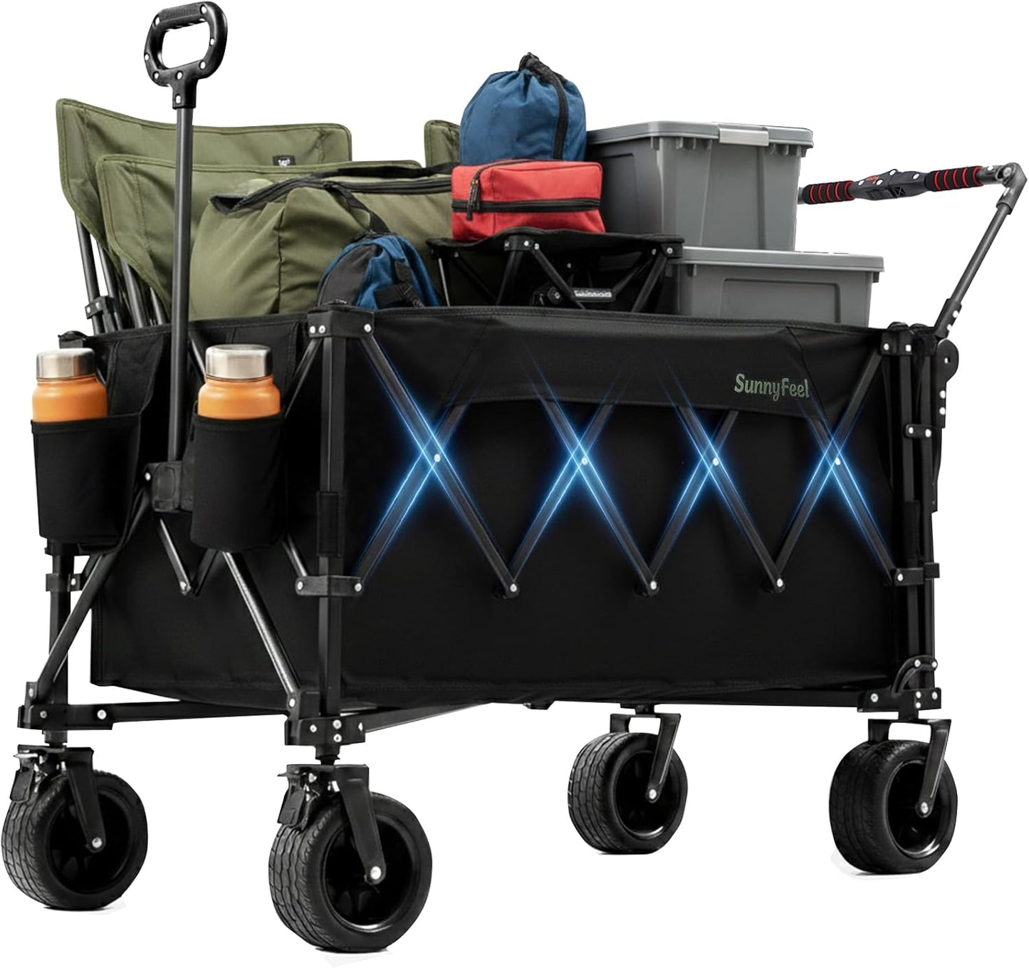 SUNNYFEEL 300L Push Wagon,Black