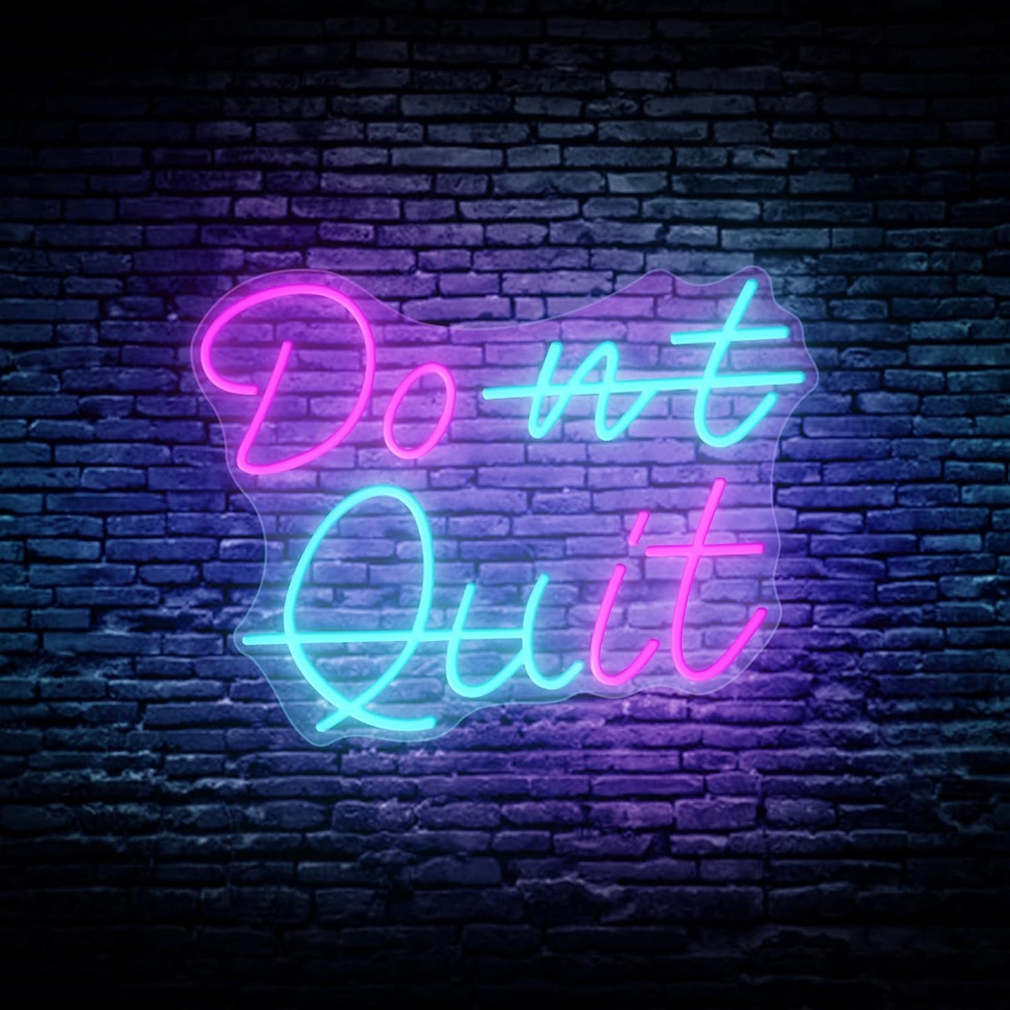 Don't Quit Neon Signs for Bedroom Living Room Party Home Decor, Led Sign with Dimmable Switch， Battery box or USB Powered (Don't Quit)