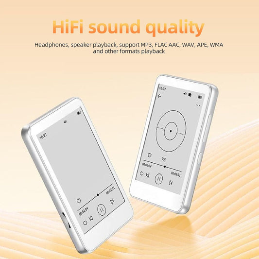 2.7in Ink Screen eBook Reader, 2 in 1 E Book Reader MP3 Player, HiFi Sound Bluetooth 5.0 Music Player, Type C Charging