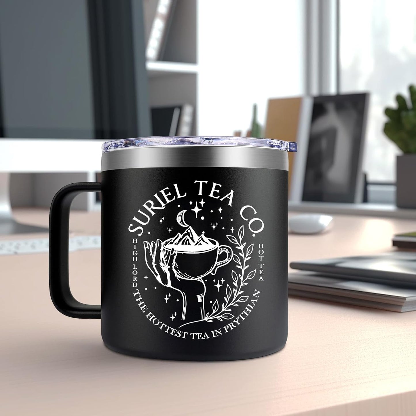 Fufendio Book Lovers Gifts for Women - Acotar Gifts for Men - Reader Gift for Bookworm Librarian - Bookish Gift Coffee Mug 14 oz