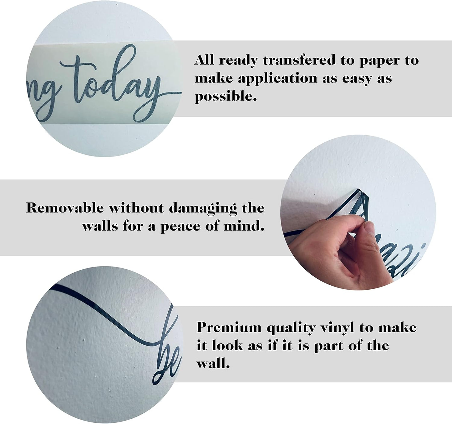 My Vinyl Story Inspirational Wall Decals for Women Line Art Set Quote Sticker Motivational Office Decor for Girls Wall Art Vinyl for Livingroom Bedroom Bathroom Classroom