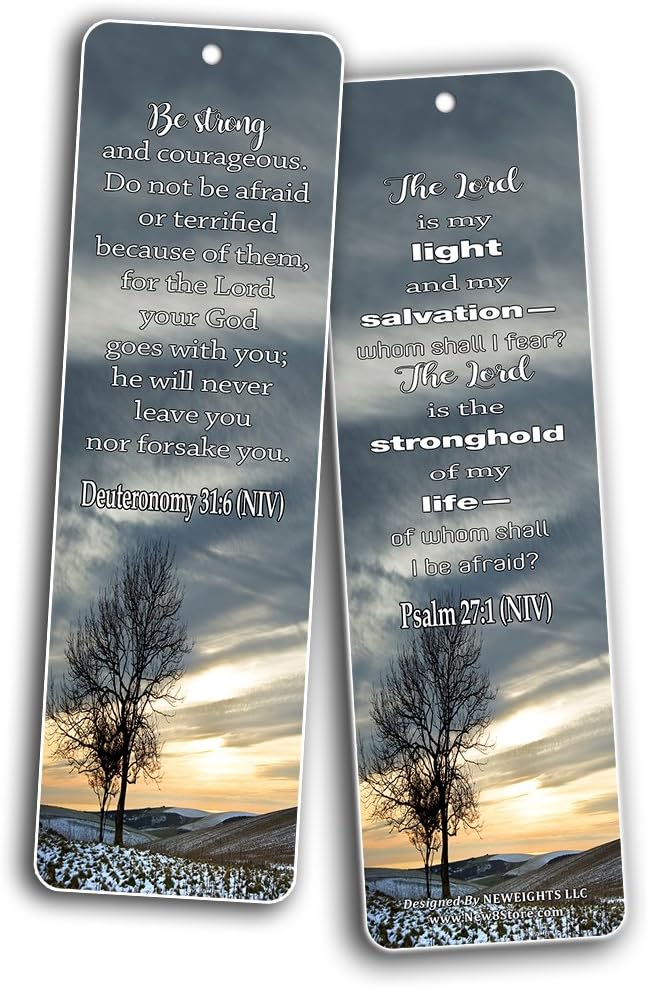 NewEights Bible Verses Bookmarks (60-Pack) – Daily Motivational Card Set – Collection Set Book – Ideal Giveaway for Church Members