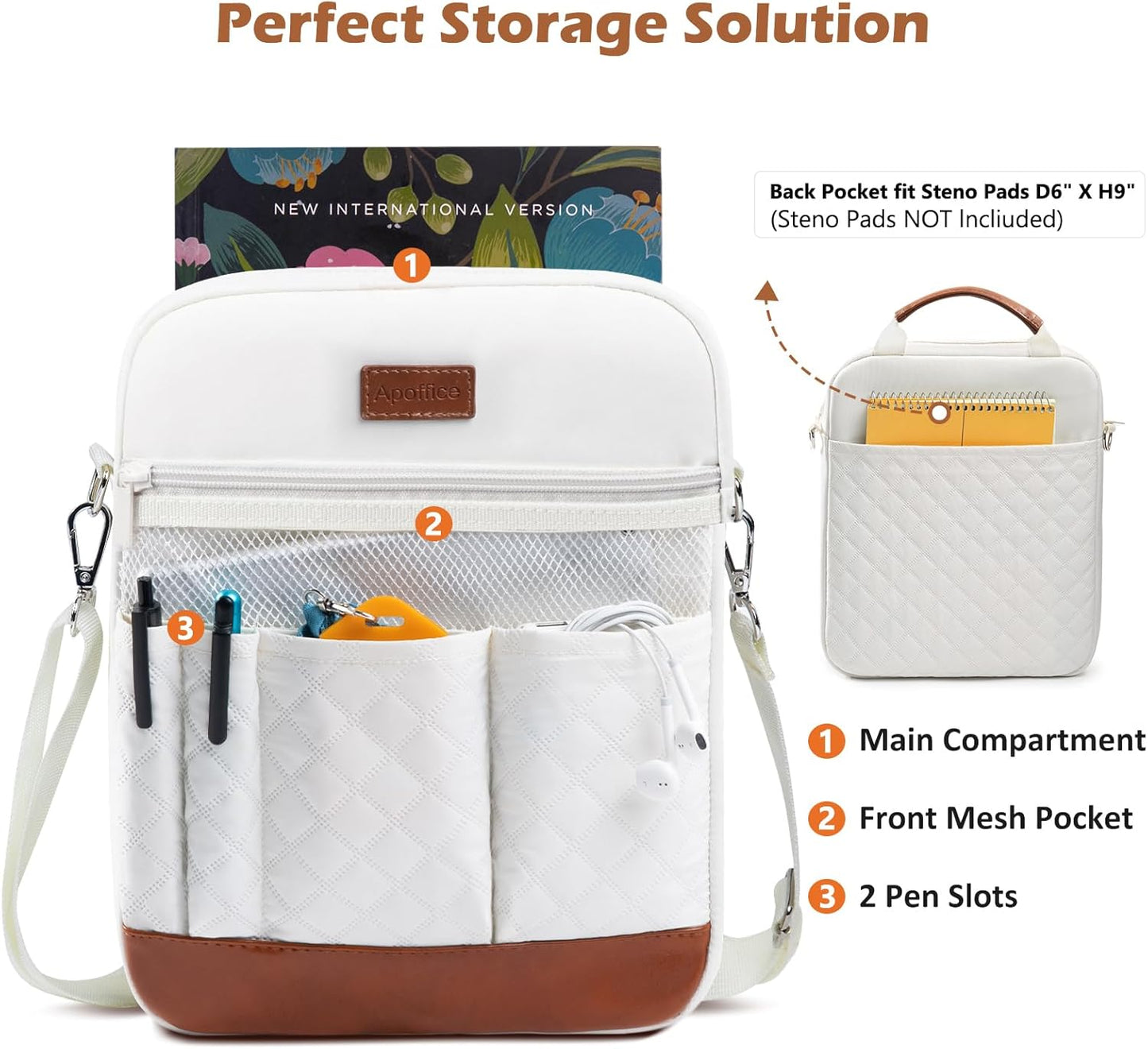 Book Sleeve with Zipper, Book Covers for Book Lovers, Multi-pocket Book Protector Cover with Shoulder Strap,Book Bag for Ipaad, kidle - Back To School Book Accessories
