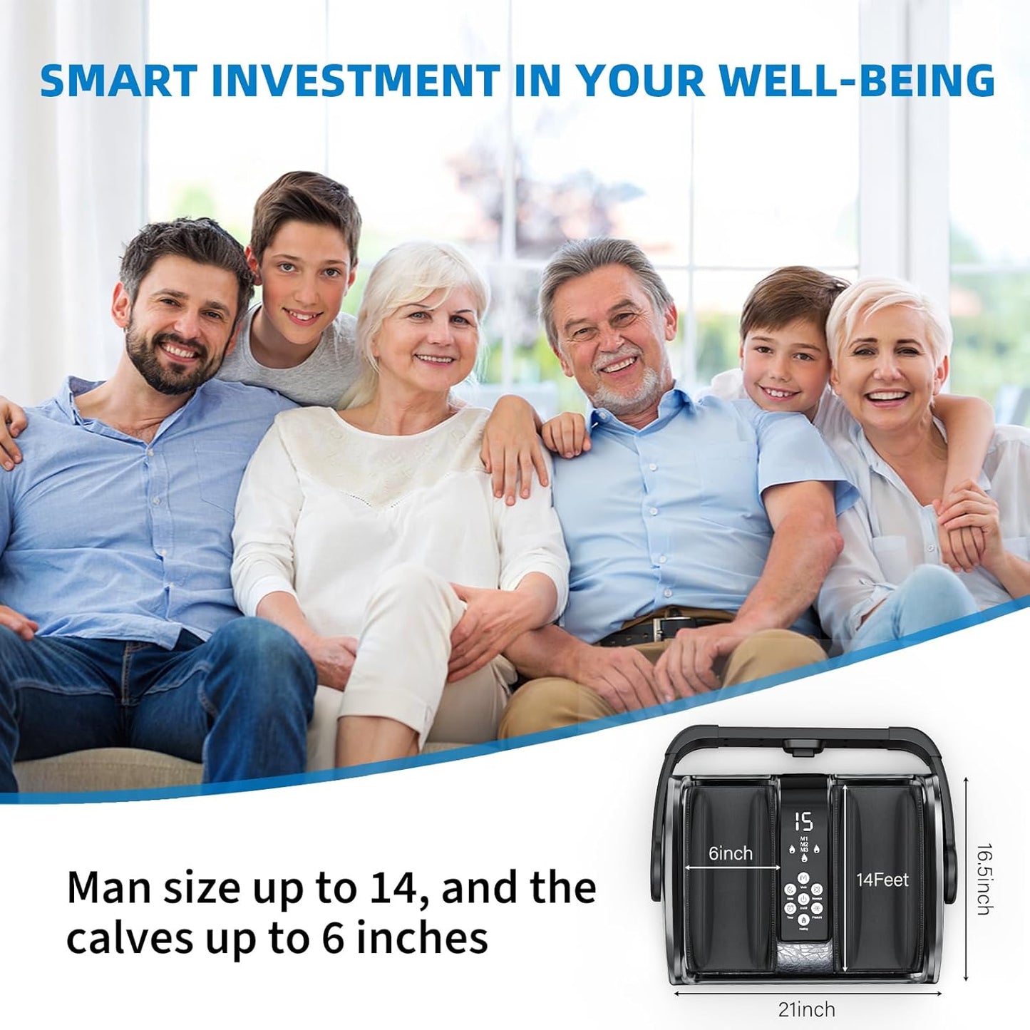 HSA Eligible FSA Shiatsu Foot Massager with Heat for Neuropathy and Pain Relief, 3 Heat Therapy, 5 Intensity Deep Kneading, Rolling for Calf-Feet-Arm Relaxation, Plantar Fasciitis