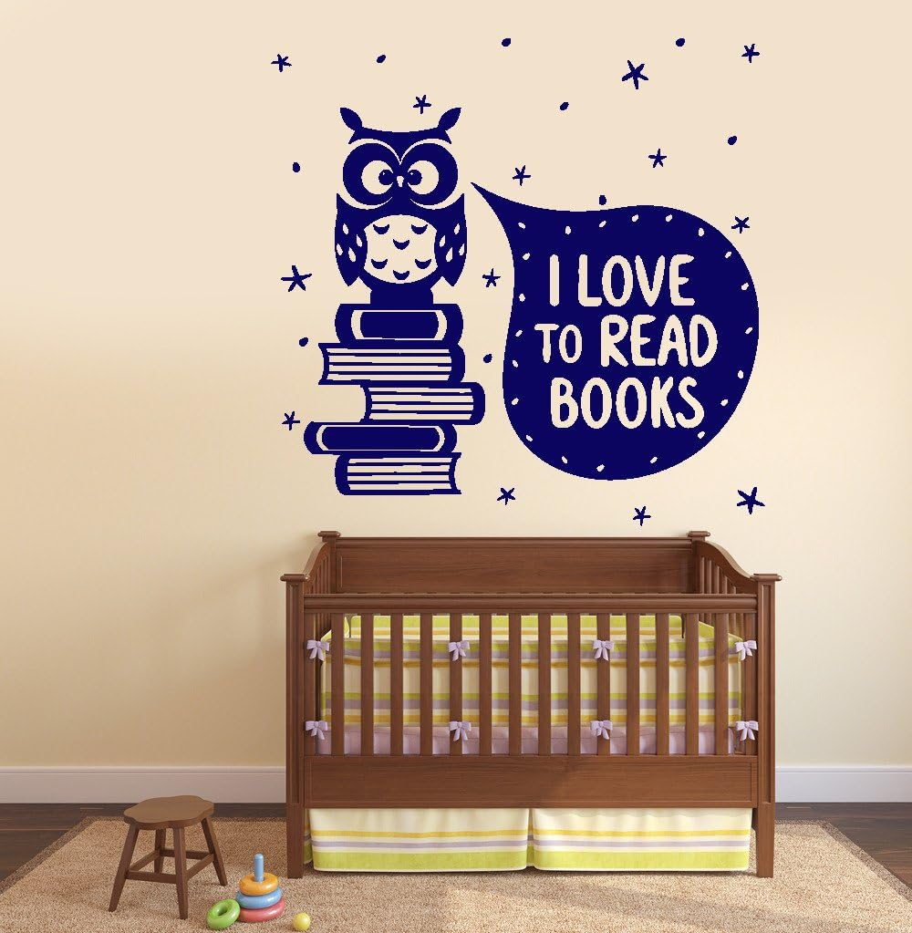 Wallstickers4you Wall Vinyl Decal I Love Read Books Quotes Decor z3799 White