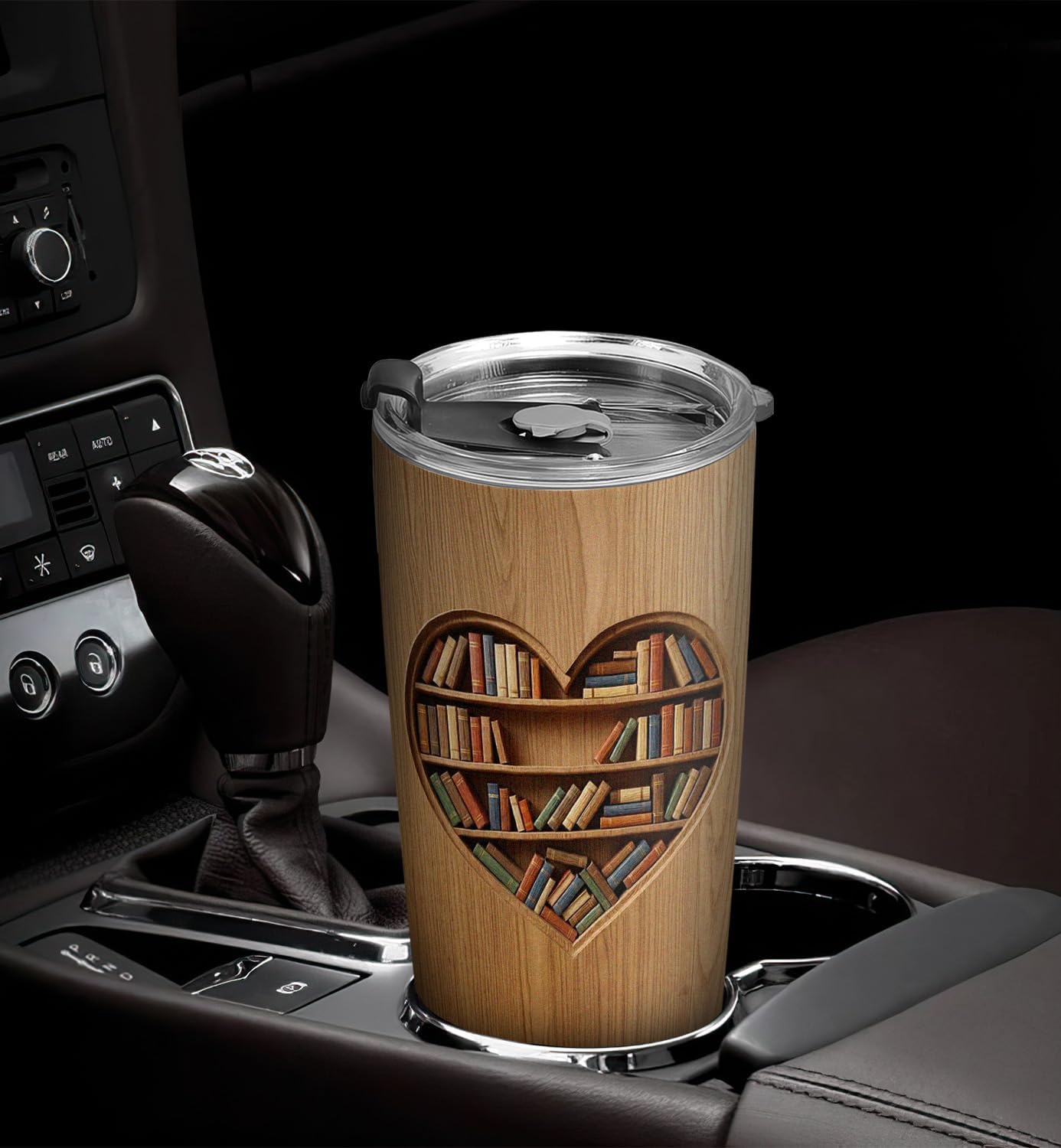 20oz Book Tumbler, Book Accessories for Reading Lovers, Bookworm, Librarian, Book Lovers Gifts, Coffee Tumbler for Women, Stainless Steel Double Wall Vacuum Insulated Coffee Mug, Travel Cup with Lid
