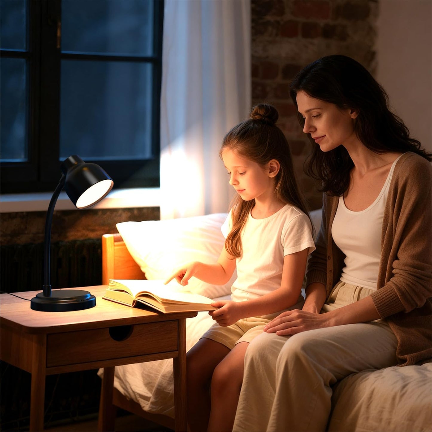 LED Desk Lamp With 96 LEDs,High lumens Table lamp,Desk Lamp for Office Home,4 Brightness Dimmable Flexible Table Lamp,Reading Light with a Timer Function for Bedside, Office, and Study Desk Use(Black)