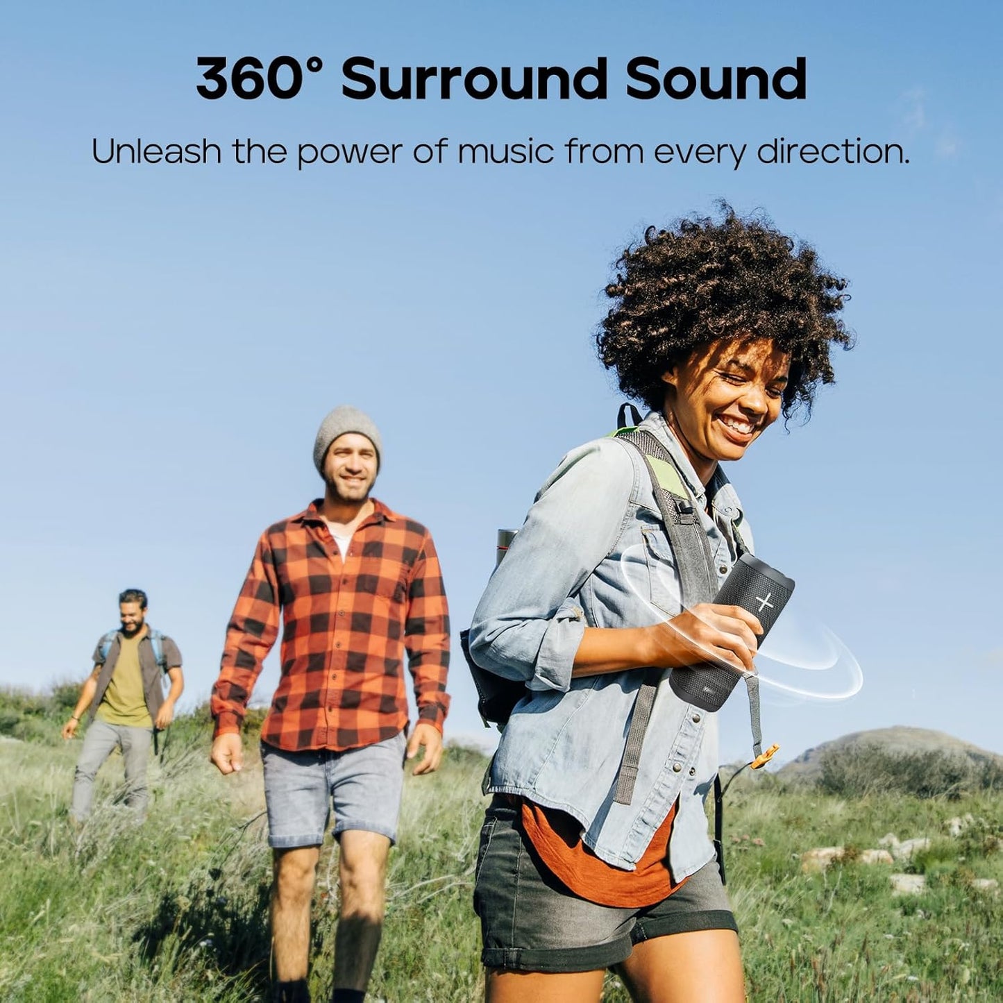 Tribit StormBox 2 Bluetooth Speaker with 34W 360° Surround Sound, XBass Tech, 24H Playtime, IPX7 Waterproof, Bluetooth 5.3, TWS Pairing Portable Wireless Speaker for Outdoor