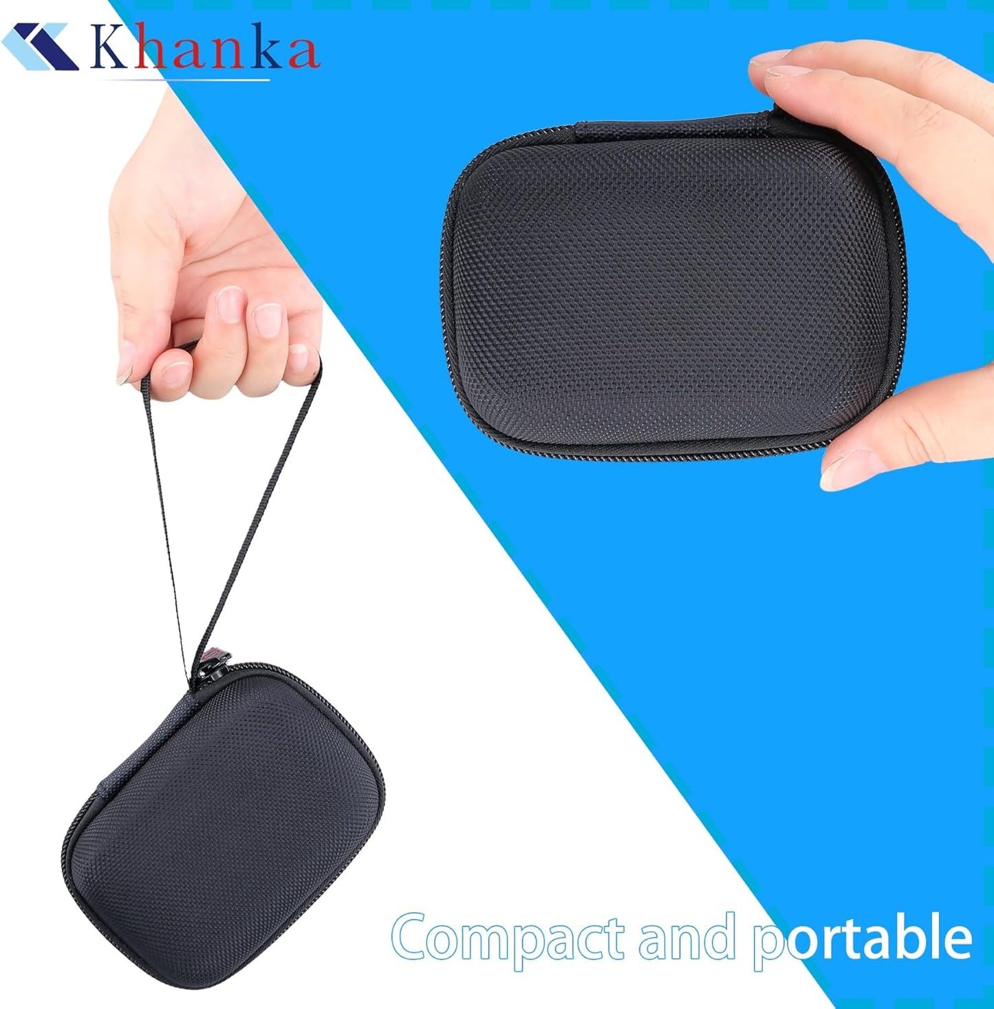 khanka for Anker Nano Portable Charger, 10,000mAh 45W Max Compact Power Bank Case,Hard Travel Shell Compatible with Anker Nano 45W 10000mAh Power Bank, Case Only(Black)