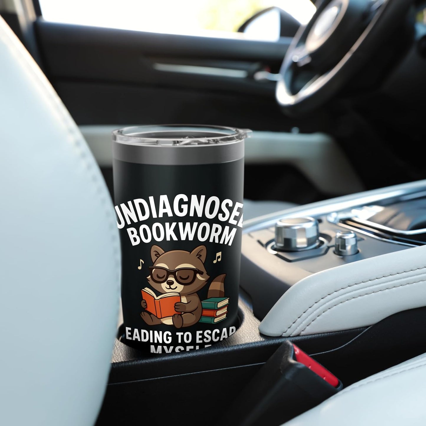 Undiagnosed Bookworm Reading To Escape Myself Stainless Steel Insulated Tumbler