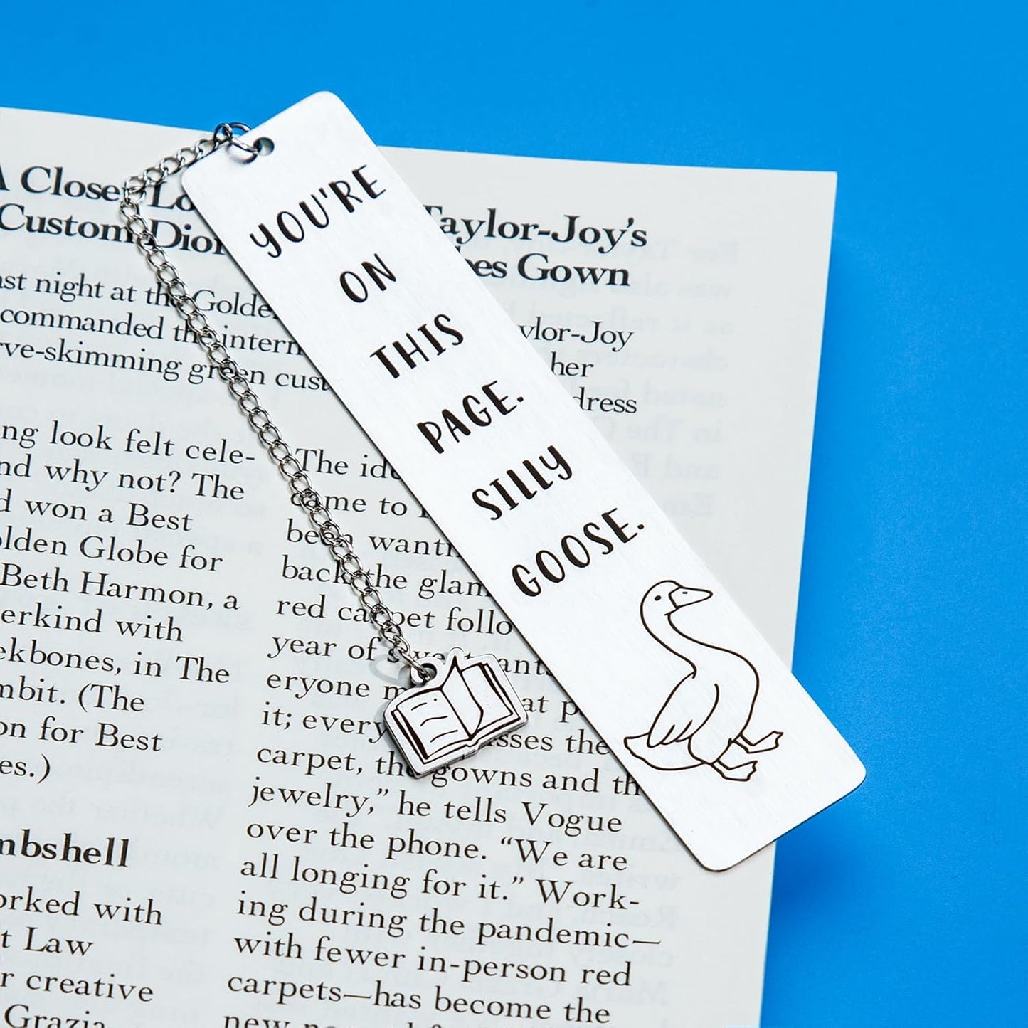 Cute Bookmarks for Women, Funny Gifts for Women Metal Bookmarks for Bookworm Bookmate Book Reading Accessories for Book Club Back to School Birthday Christmas