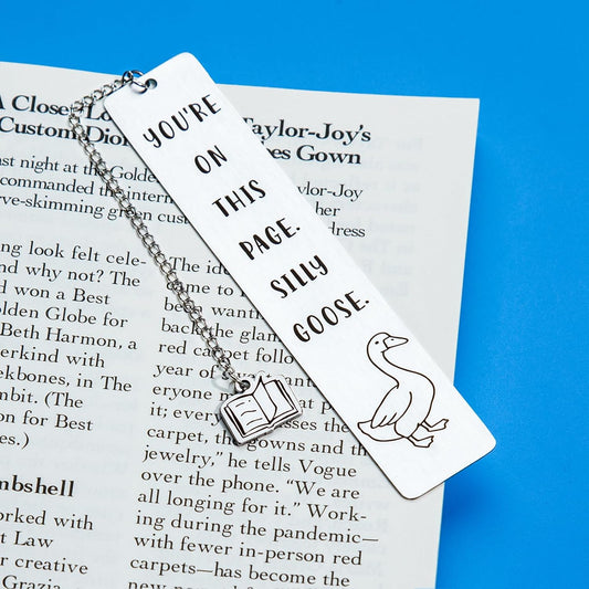 Cute Bookmarks for Women, Funny Gifts for Women Metal Bookmarks for Bookworm Bookmate Book Reading Accessories for Book Club Back to School Birthday Christmas