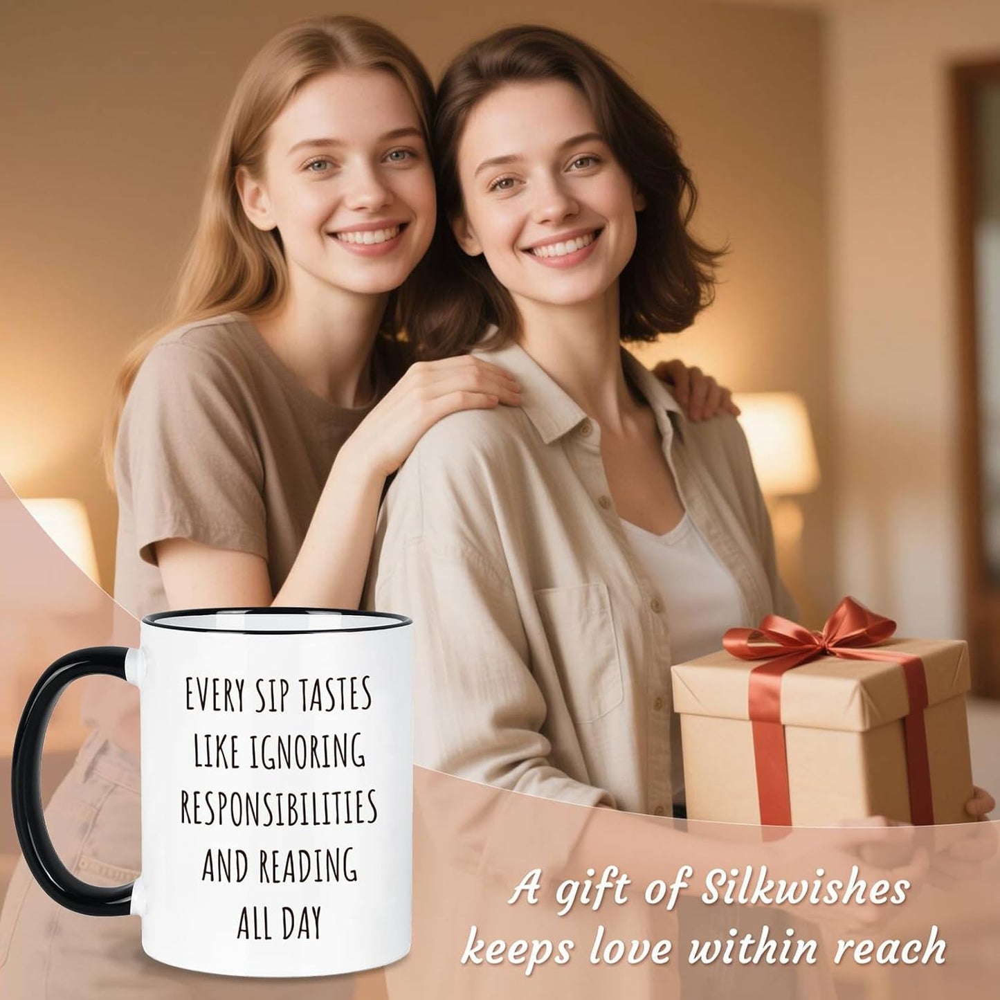 Book Coffee Mugs for Readers Bookworms(11oz) - Gifts for Book Lovers on Birthday Valentine's Day Christmas - Book Mugs for Book Lovers - Book Club Gifts for Women