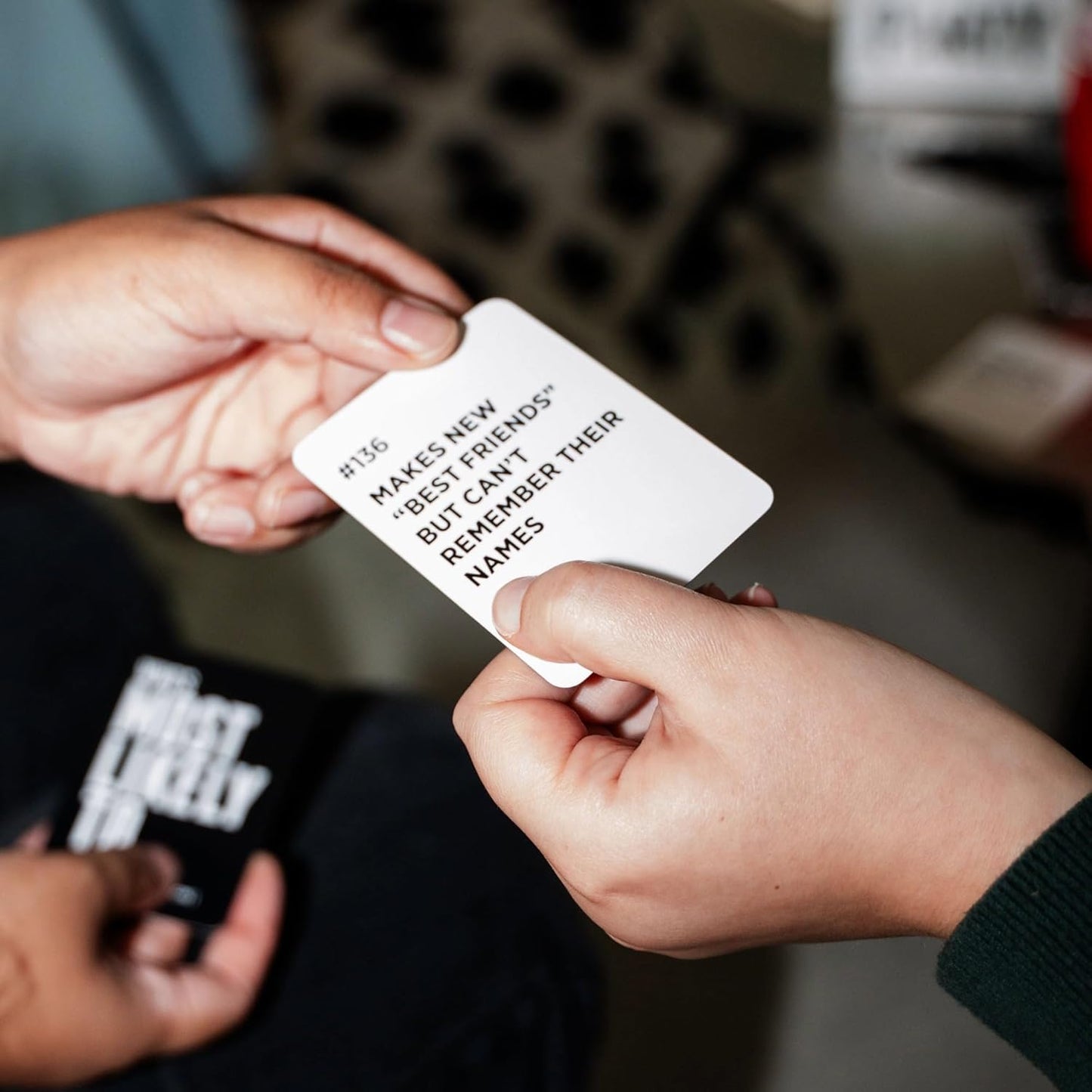 DSS Games Who's Most Likely to...Kinda Clean Family Edition [A Party Game | Great for Adults & Teens | Game Nights & Big Groups]
